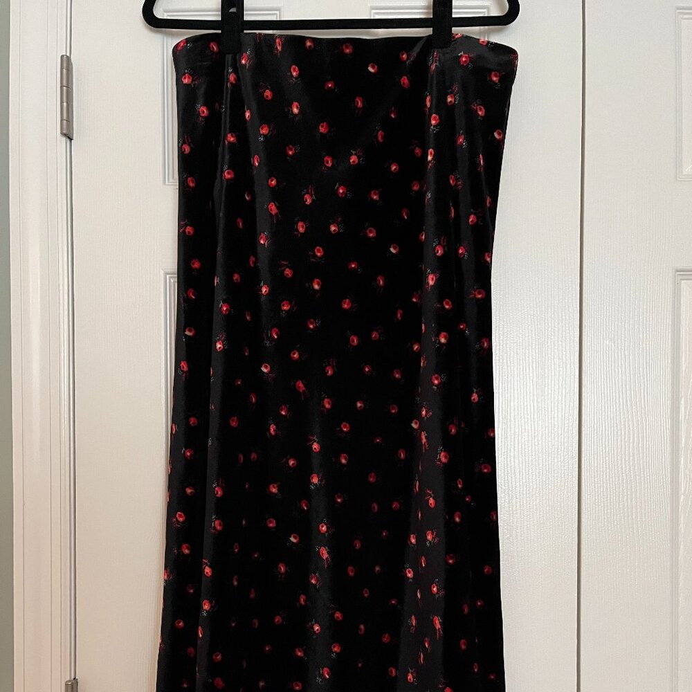 Loft Velvet Skirt, Size L